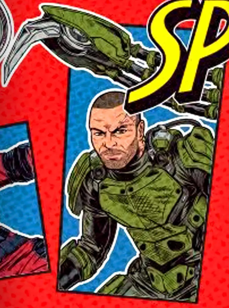 Comic-style promotional art of the Scorpion